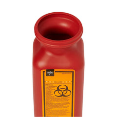 Phlebotomy Sharps Container with Dual Opening Lid - 1 Quart Medical Waste Disposal
