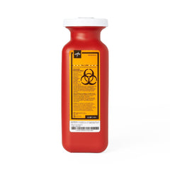Phlebotomy Sharps Container with Dual Opening Lid - 1 Quart Medical Waste Disposal