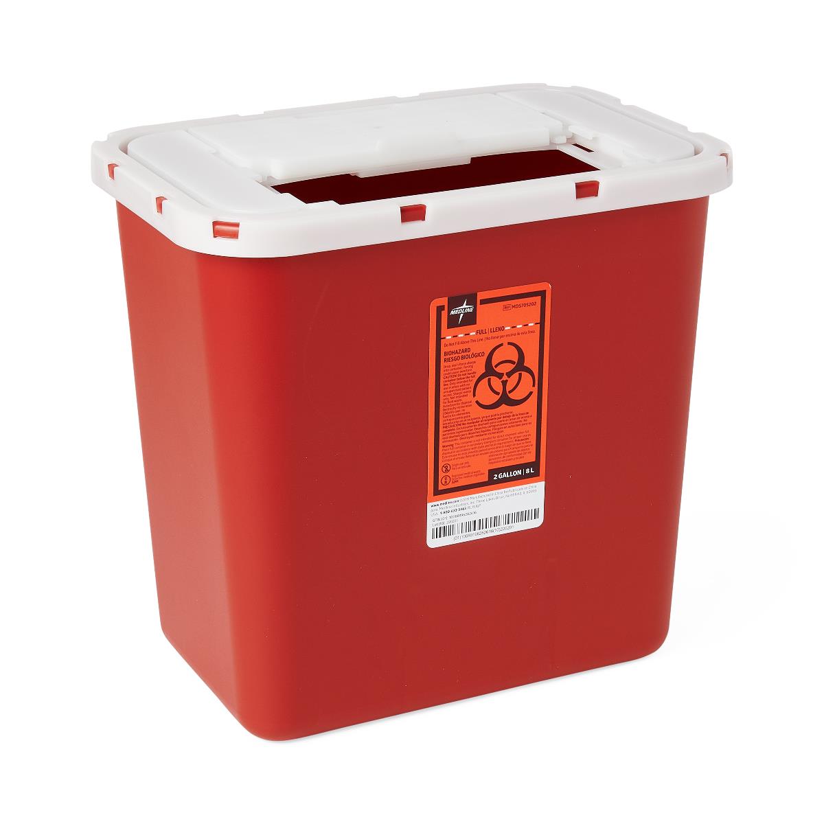 Multipurpose Sharps Container - Locking Medical Waste Disposal for Restricted Access Areas