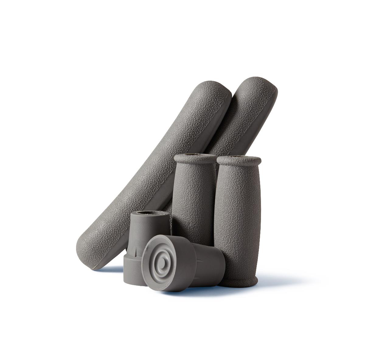 Medline Guardian Crutch Accessory Kit - Complete Replacement Parts Set (Case of 6)