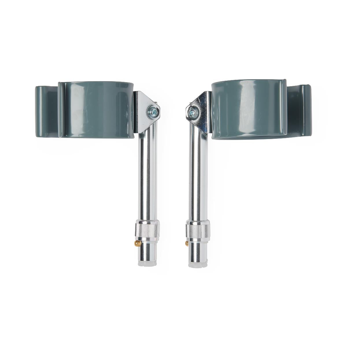 Medline Forearm Crutch Cuffs with Pushbutton Extension Tubing - Latex-Free, Pair of 2