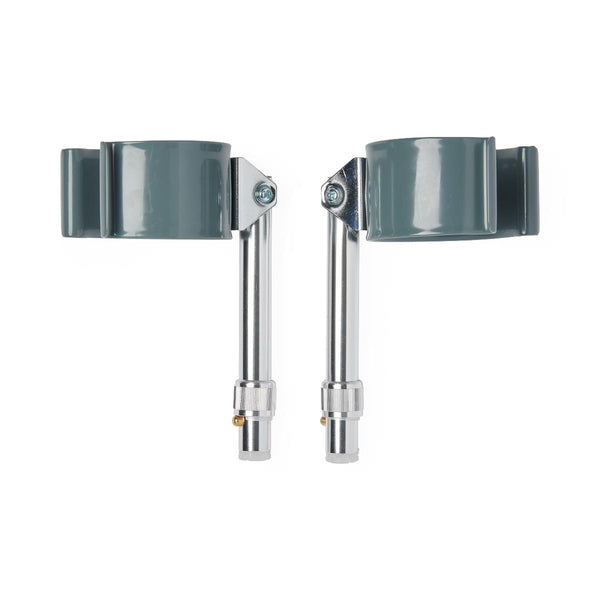 Medline Forearm Crutch Cuffs with Pushbutton Extension Tubing - Latex-Free, Pair of 2