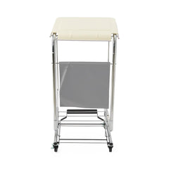 Medline Soiled Linen Hamper with Foot Pedal - Heavy-Duty Mobile Laundry Cart