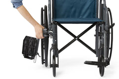 Medline K1 Basic Lightweight Wheelchair - 300 lb Capacity with Removable Armrests & Swing-Away Leg Rests