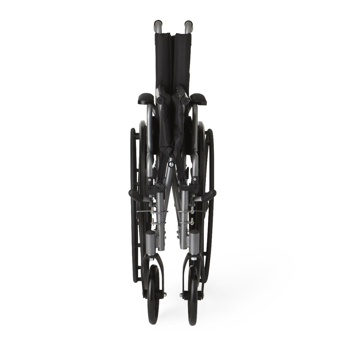 Medline K4 Basic Lightweight Wheelchair - 18 Inch Seat, 300 lbs Capacity, Foldable Manual Wheelchair with Swing-Away Footrests