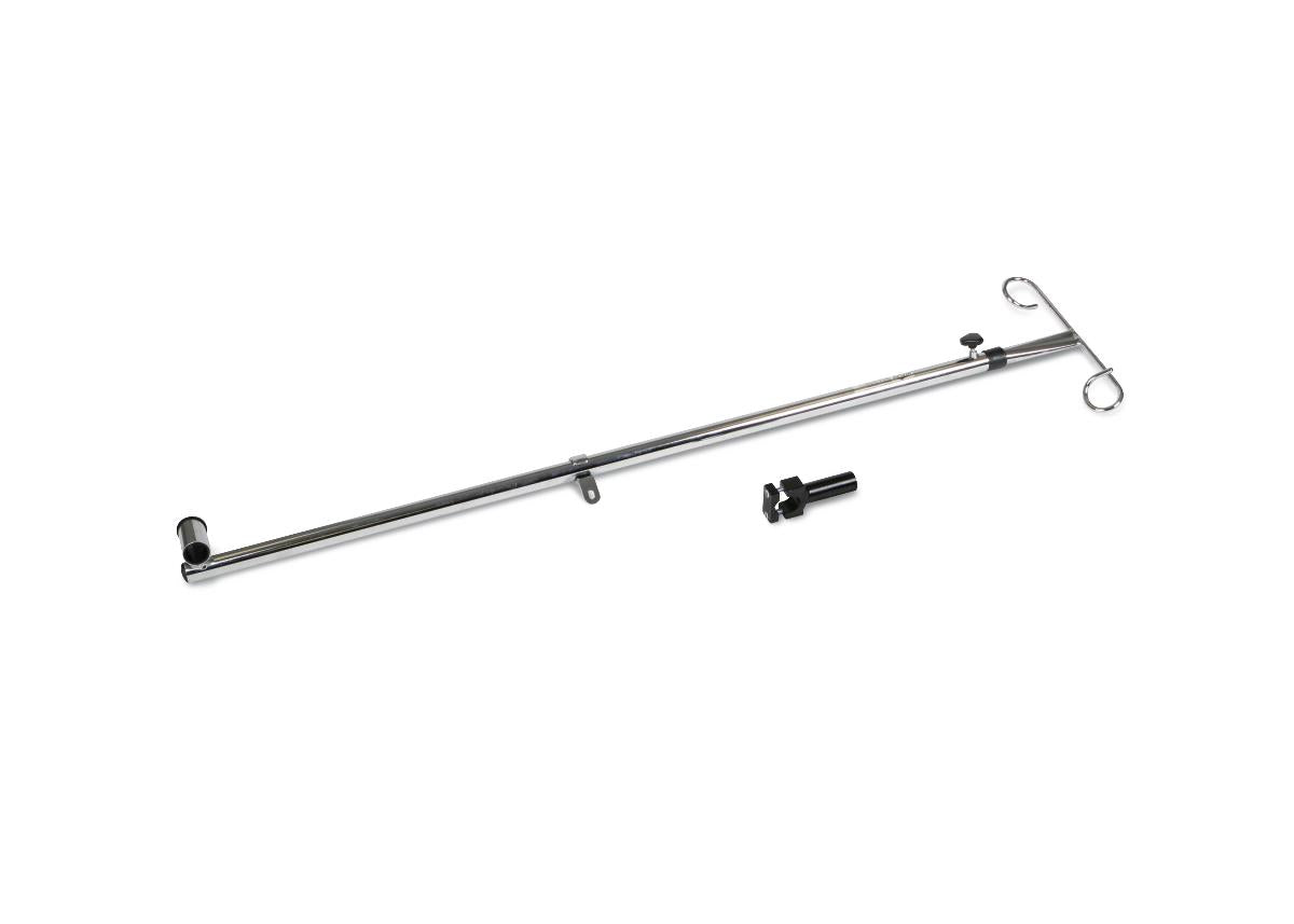 Wheelchair IV Pole Attachment - Adjustable Height Steel IV Stand for Excel 18" Wheelchairs