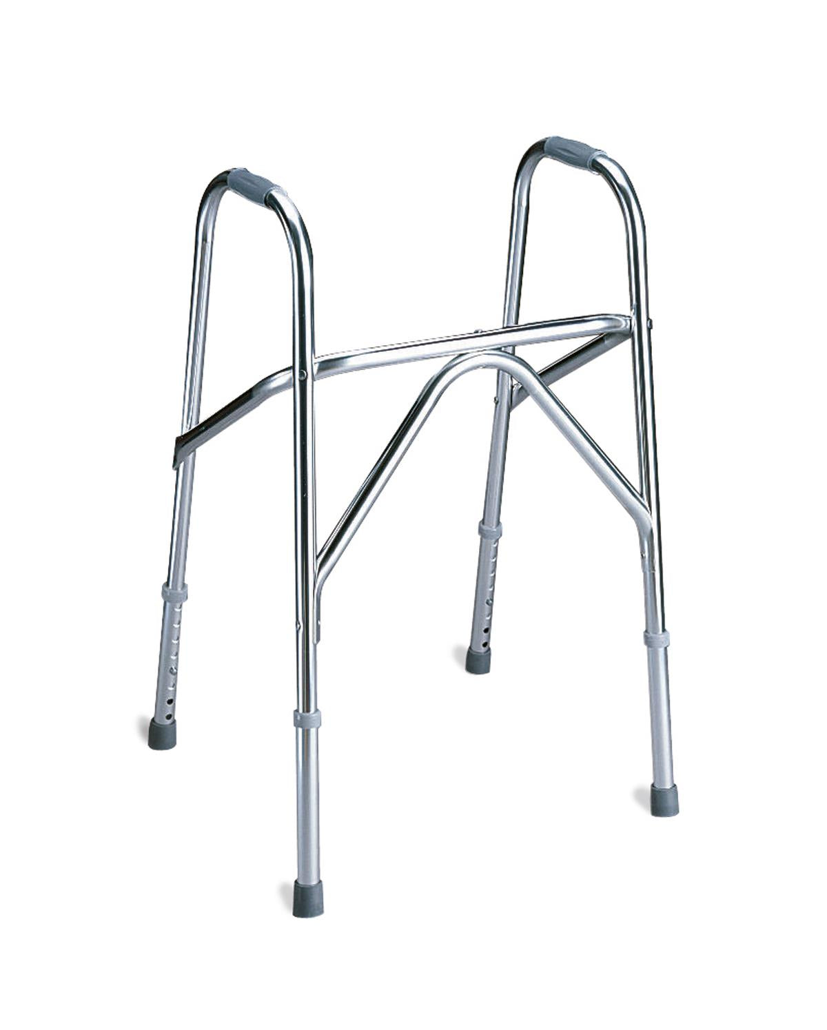 Medline Rigid Non-Folding Walker - Heavy Duty Mobility Aid with Adjustable Height (250 lbs Capacity)