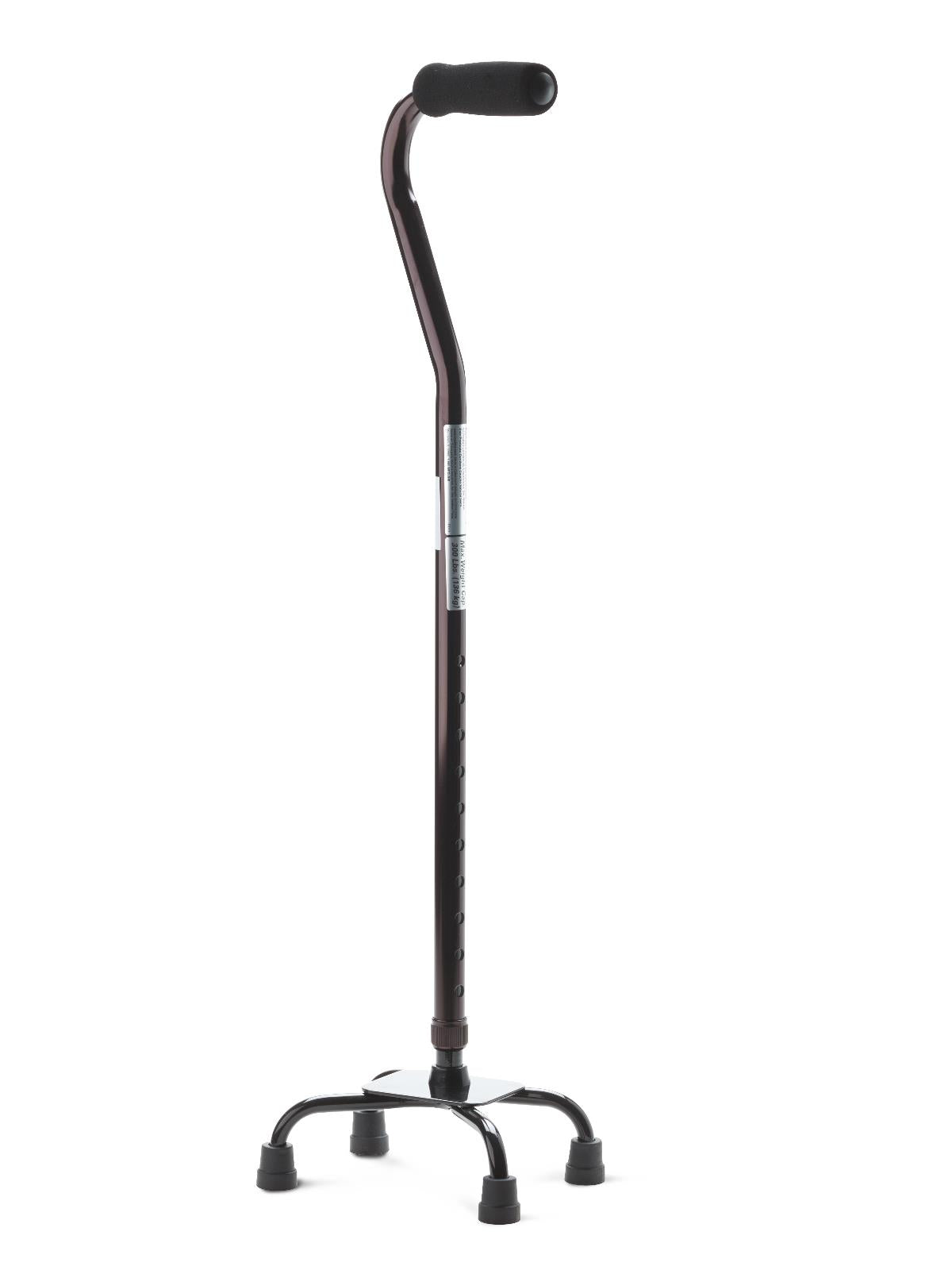 Standard Aluminum Cane with Adjustable Height - Lightweight Walking Support Cane