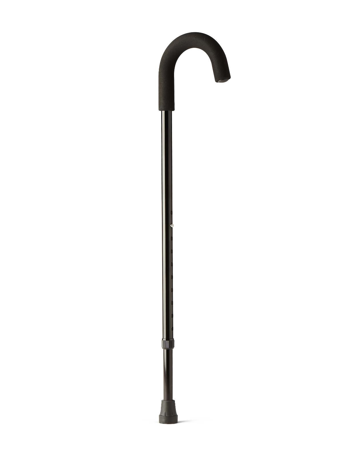 Standard Aluminum Cane with Adjustable Height - Lightweight Walking Support Cane