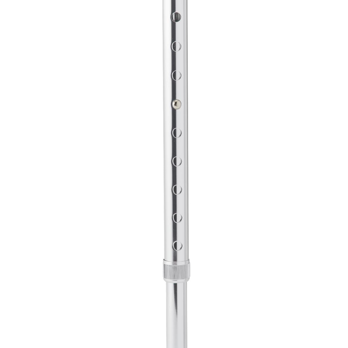 Aluminum Offset Cane with Gel Grip - Adjustable Height Walking Cane for Seniors & Adults