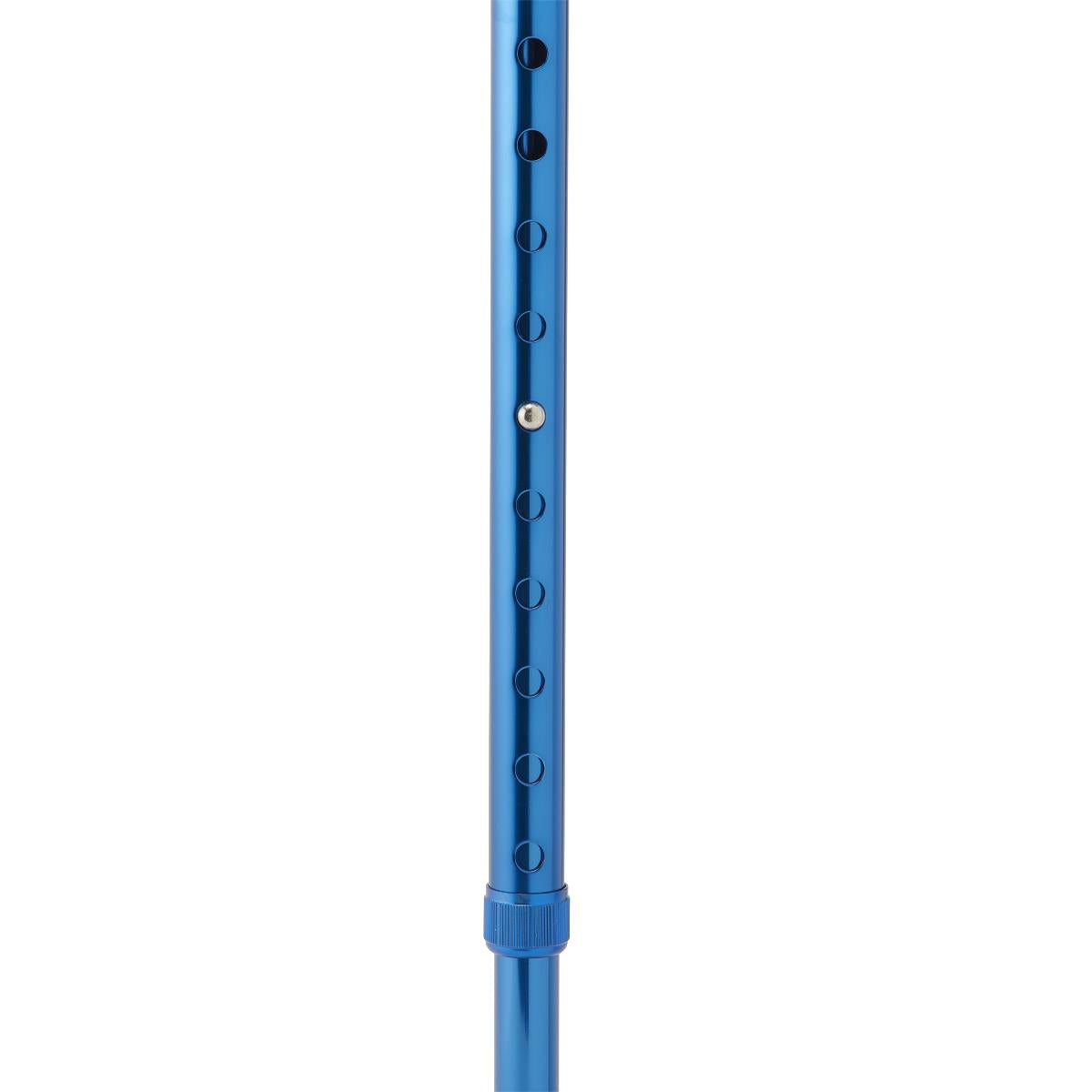 Aluminum Offset Cane with Gel Grip - Adjustable Height Walking Cane for Seniors & Adults