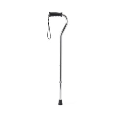 Aluminum Offset Cane with Gel Grip - Adjustable Height Walking Cane for Seniors & Adults