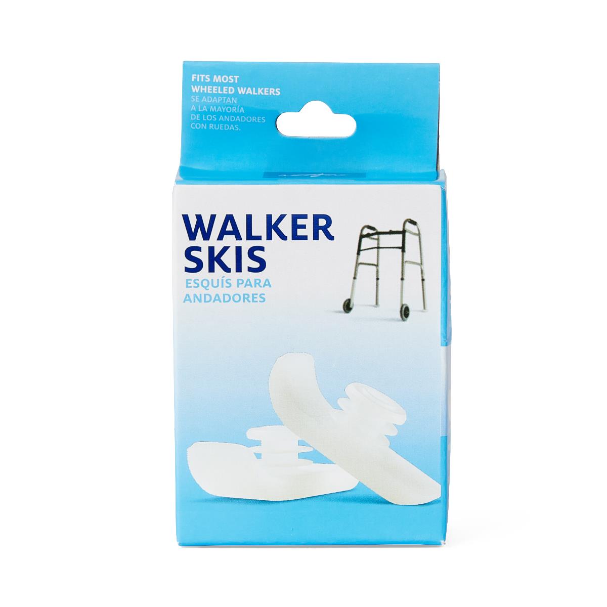 Medline Ski Gliders for Walker - Universal Fit Replacement Glides for Enhanced Mobility