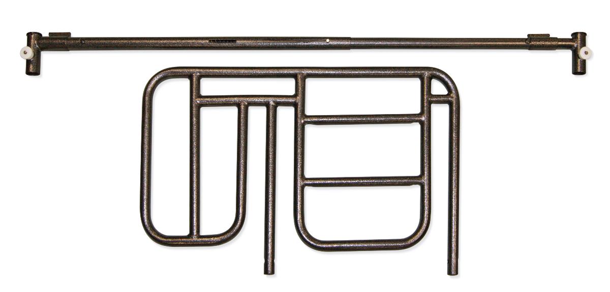 Universal Half Bed Rail 32" L - Tool-Free Installation, Latex-Free Safety Rail for Hospital & Home Care Beds