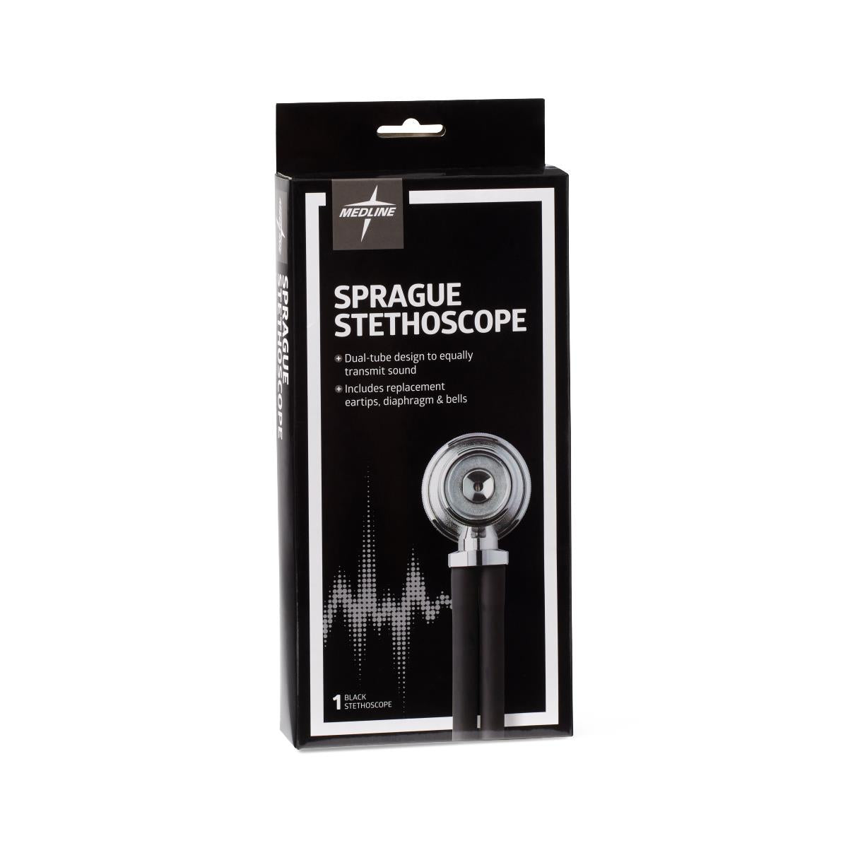 Medline Sprague Rappaport Stethoscope - Professional Dual-Head Diagnostic Tool for Adult, Pediatric & Infant Care