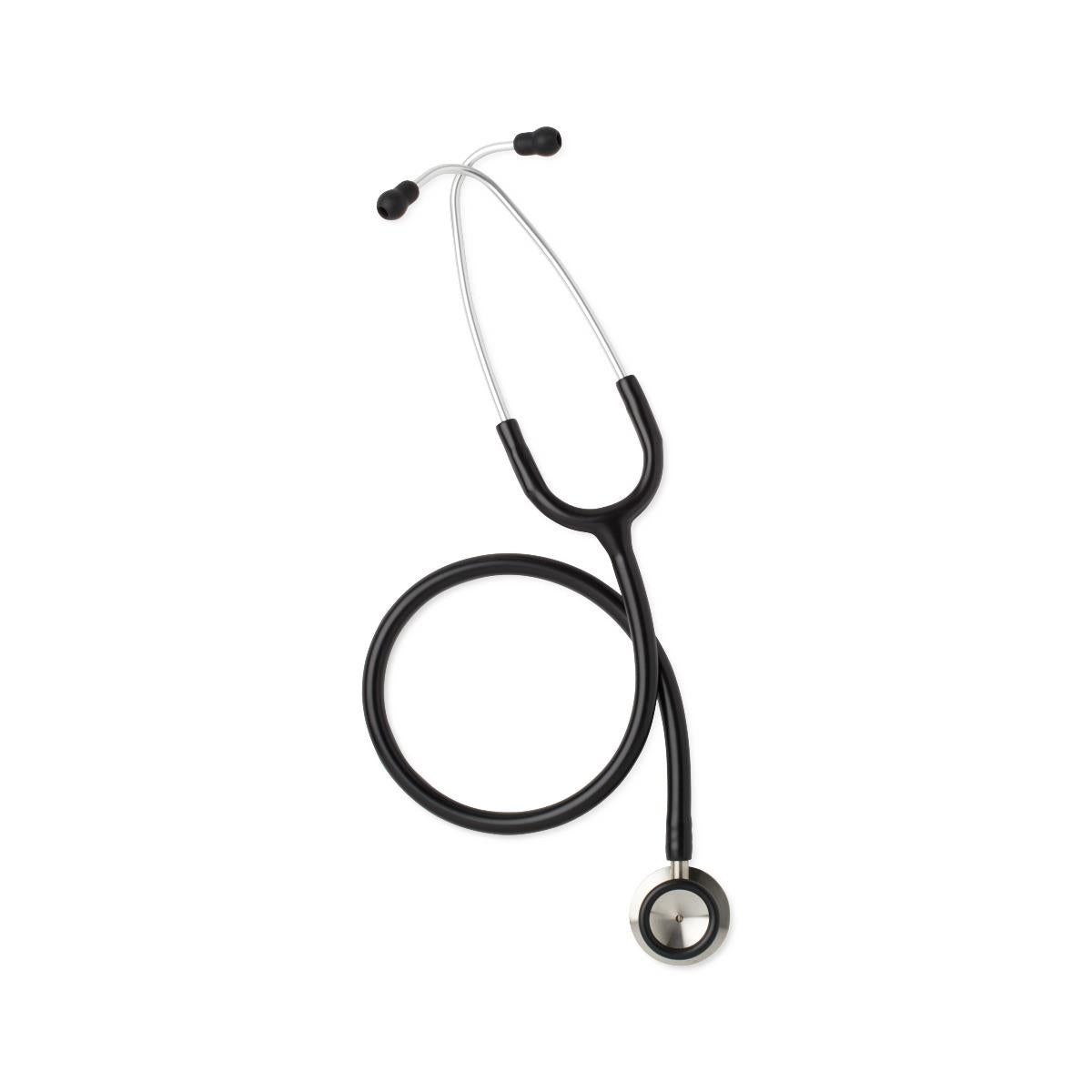 Medline Synergy Dual-Frequency Stethoscope - Black, Stainless Steel, Latex-Free (MDS926501)
