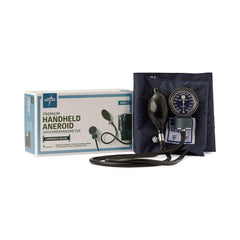 Medline Premier Handheld Aneroid Sphygmomanometer - Professional Blood Pressure Monitor with Luminescent Dial
