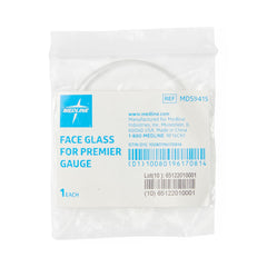 Medline Face Glass Replacement for Premier Aneroid Gauge - Crystal Clear Medical Grade