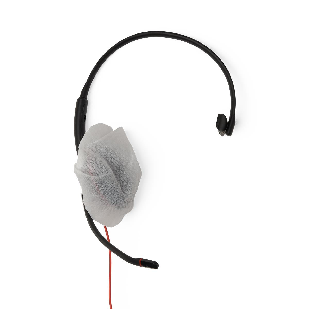 Medline Polyester Headset Cover with Elastic Band - White (Case of 1000)