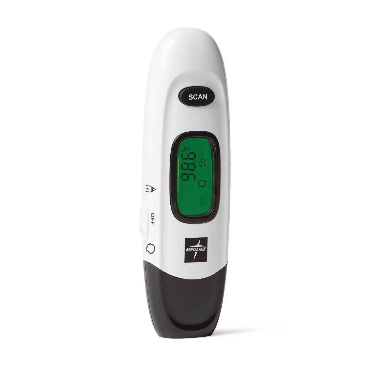 Medline Infrared No-Touch Digital Forehead Thermometer - Professional Grade Clinical & Home Use