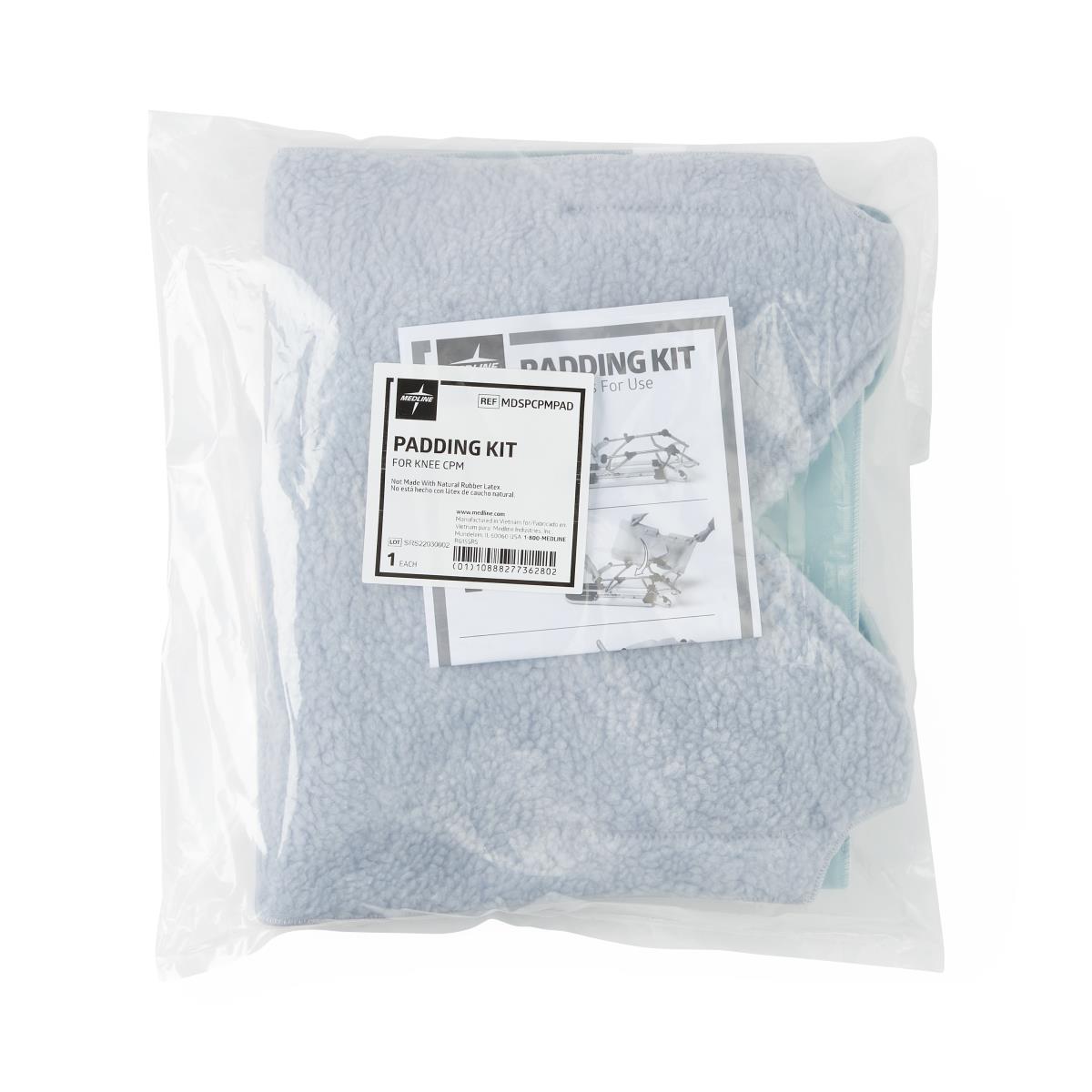 CPM Knee Padding Kit - High Pile Fleece with Foam Backing for Enhanced Patient Comfort
