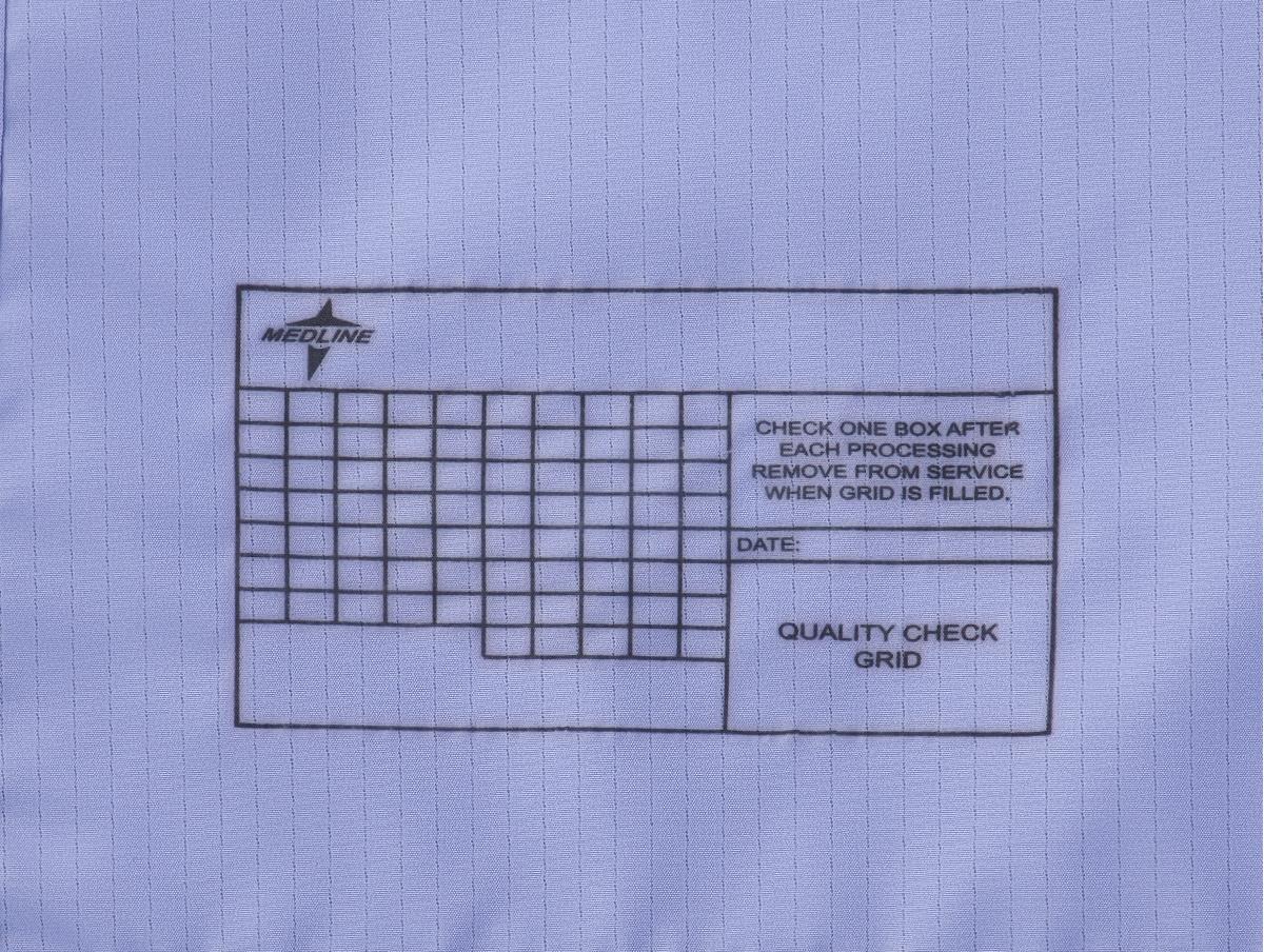 Medline Blockade Reusable Cover Gown - AngelStat Full Back Protection with Knit Cuffs, Fluid-Resistant Medical Apparel