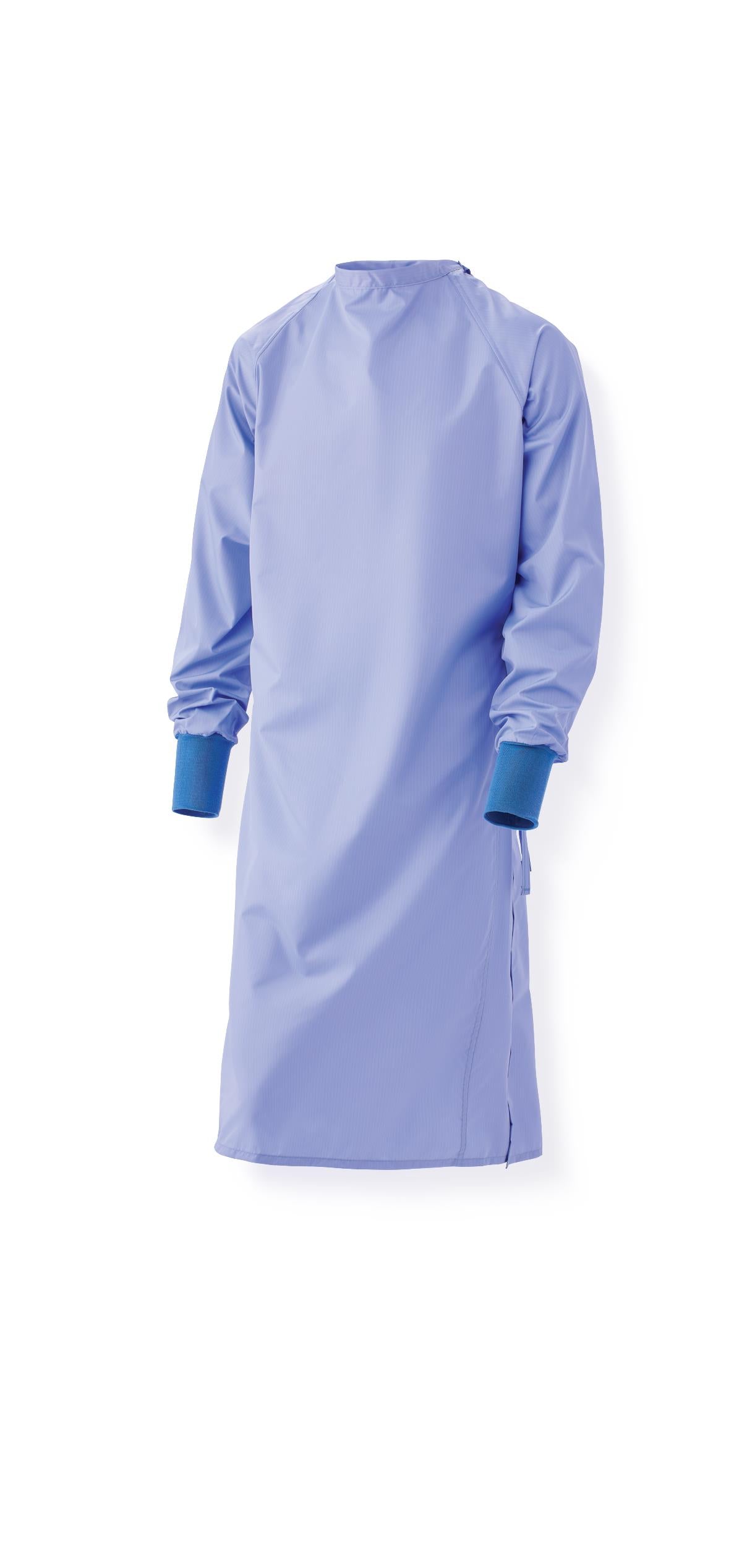 Medline Blockade Reusable Cover Gown - AngelStat Full Back Protection with Knit Cuffs, Fluid-Resistant Medical Apparel