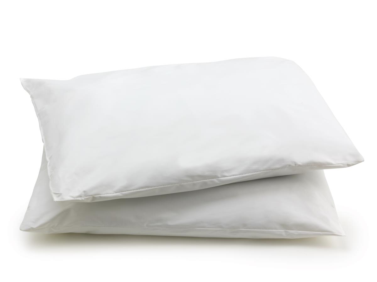 Medsoft Reusable Hospital Pillows with Antimicrobial Vinyl Ticking - Fluid-Proof, Flame-Retardant, 20x26 Inch