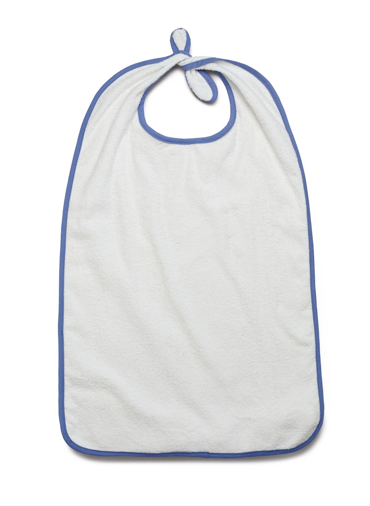 Medline Ez Tie Terry-Cloth Bib - Premium Adult Dining Protection with Secure Tie Closures