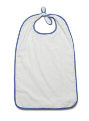 Medline Ez Tie Terry-Cloth Bib - Premium Adult Dining Protection with Secure Tie Closures