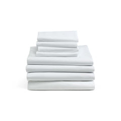Medline Interblend Percale White Woven Flat Sheet - 55% Cotton/Polyester - Dozen of 12