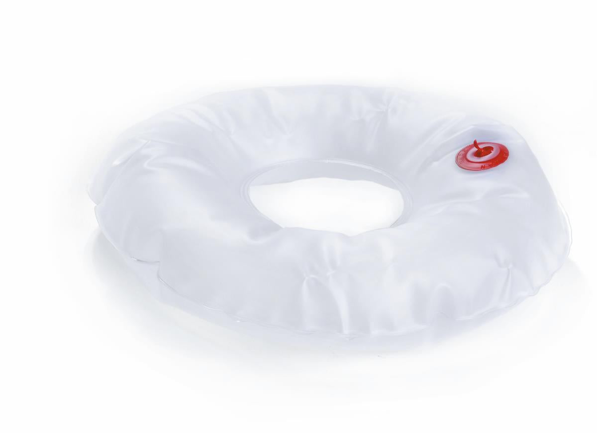 Inflatable Plastic Invalid Ring - 17 Inch Medical Grade Cushion for Pressure Relief and Comfort Support