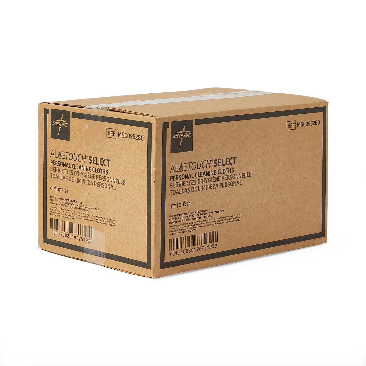 Aloe-Enriched Personal Cleansing Wipes - 8x12 Inch Disposable Cloths for Incontinence & Sensitive Skin Care