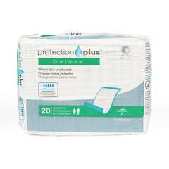 Protection Plus Disposable Fluff Underpads - Medium Absorbency, Polypropylene Backing