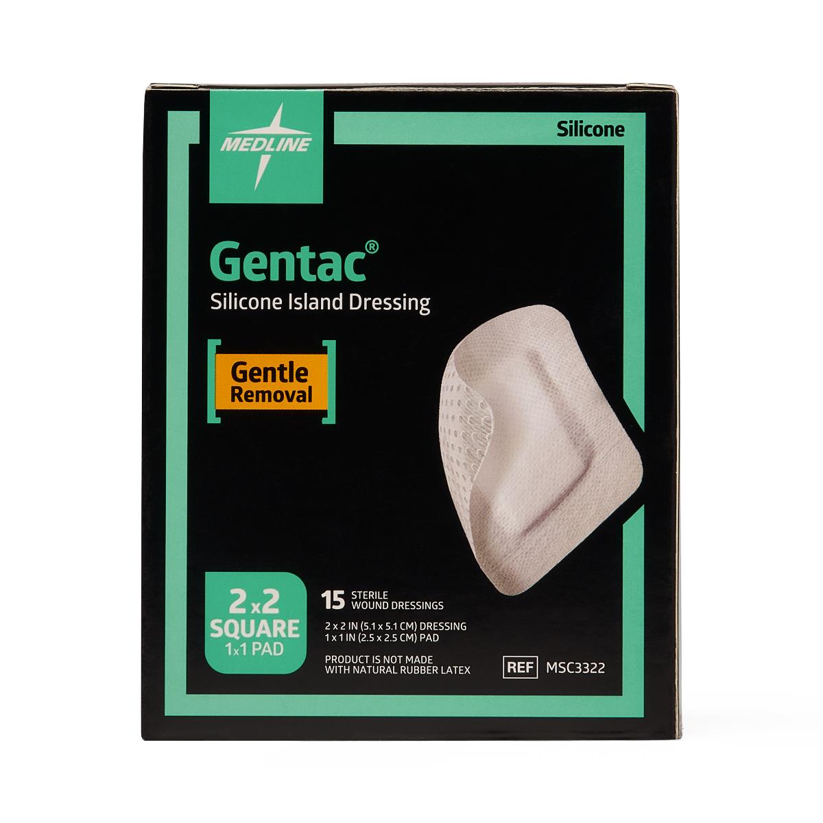Gentac Silicone Adhesive Island Wound Dressing - Premium Gentle Care for Fragile Skin