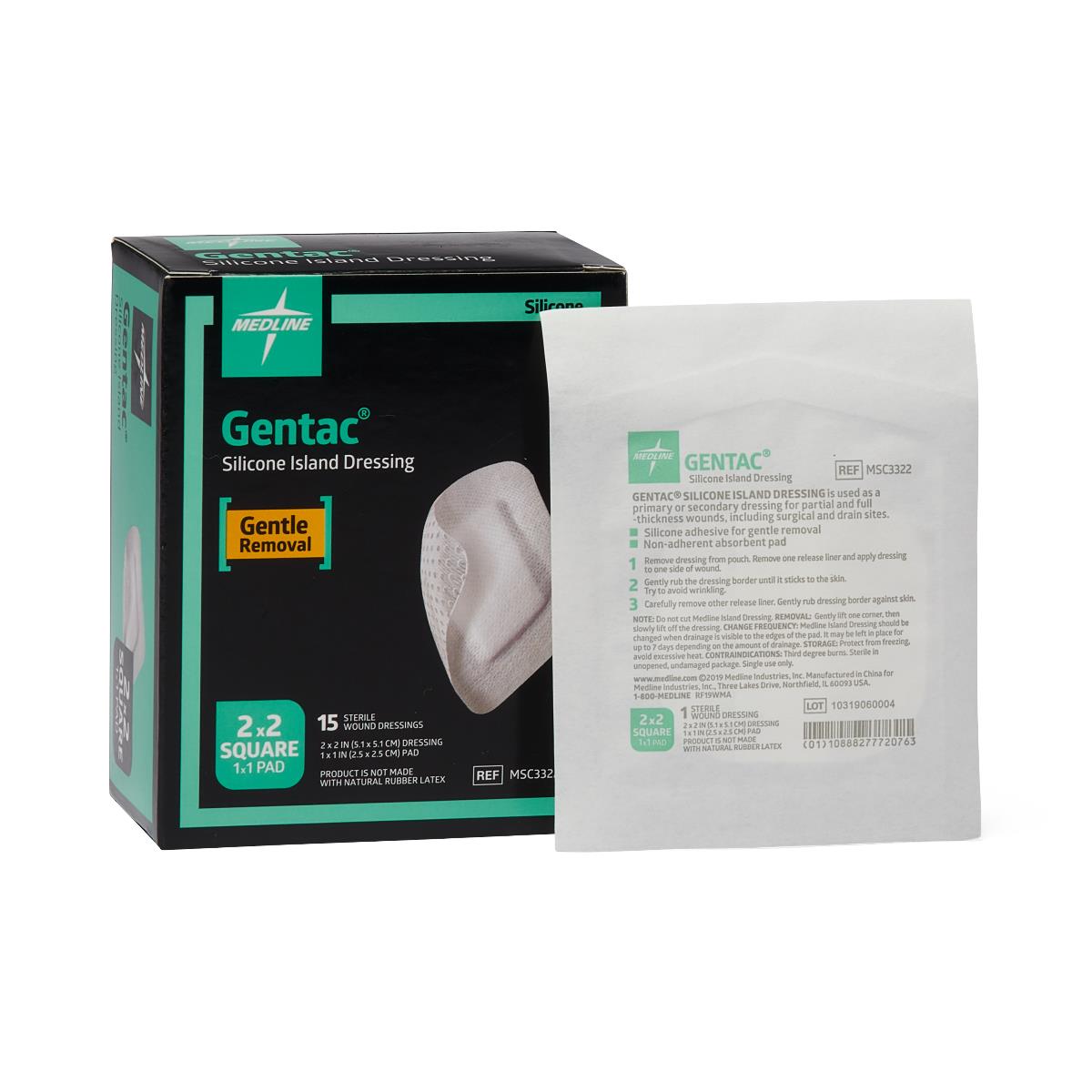 Gentac Silicone Adhesive Island Wound Dressing - Premium Gentle Care for Fragile Skin