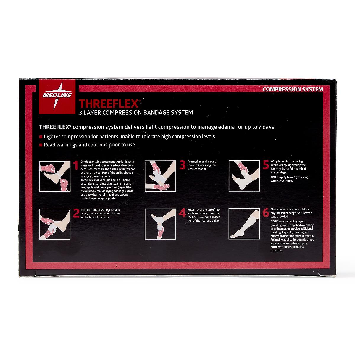 Threeflex 3-Layer Compression System for Chronic Venous Insufficiency - 7-Day Extended Wear