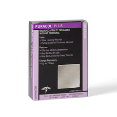 Puracol Plus Collagen Wound Dressing - 100% Native Collagen for Chronic & Acute Wounds, Sterile