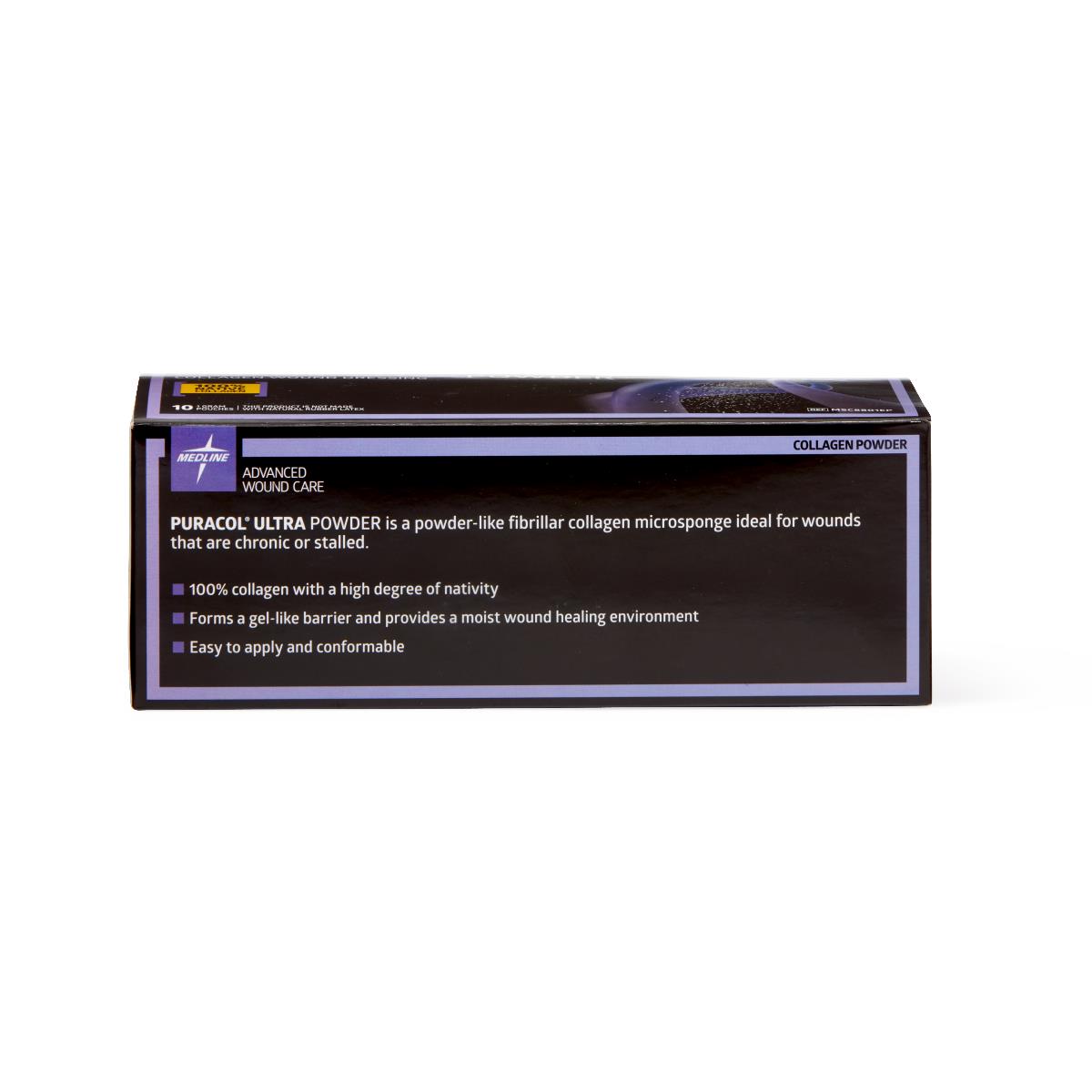 Puracol Ultra Powder Collagen Wound Dressing - 1gm Sterile Packets for Chronic Wound Care