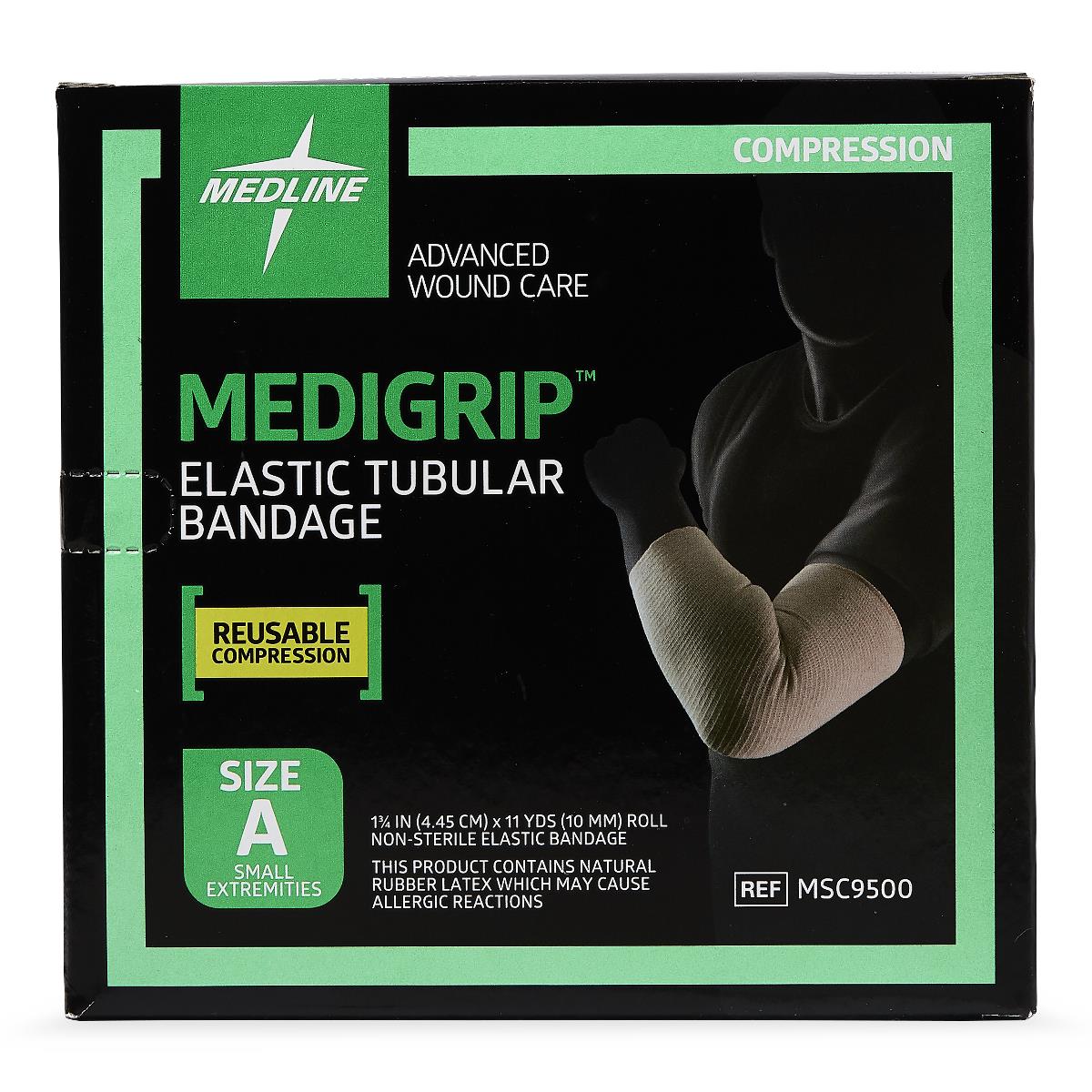 Medigrip Elastic Tubular Support Bandages - Medical Grade Compression Bandage for Joint Support & Edema Treatment