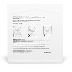 Optifoam Gentle Ag+ Silicone Bordered Foam Dressing - Antimicrobial Wound Care with Ionic Silver