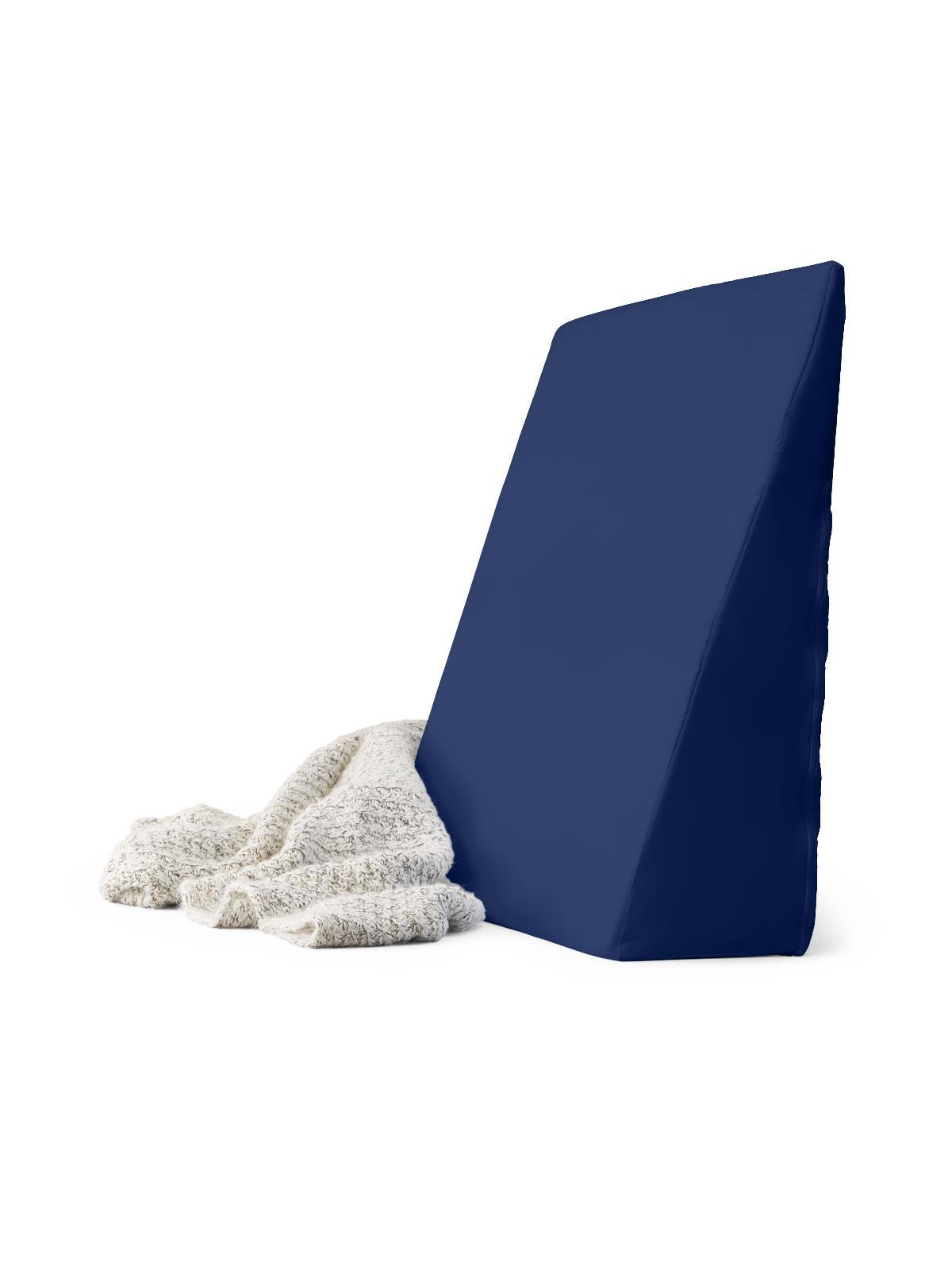 Medline Compression-Packed Bed Wedge - High-Density Foam, Navy, 8.5" Height - Case of 4
