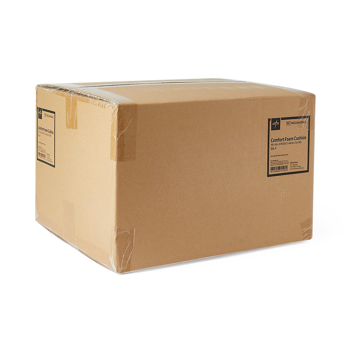 Medline Comfort Foam Cushions - Therapeutic Pressure Relief Wheelchair Seat Cushion (Multiple Sizes)