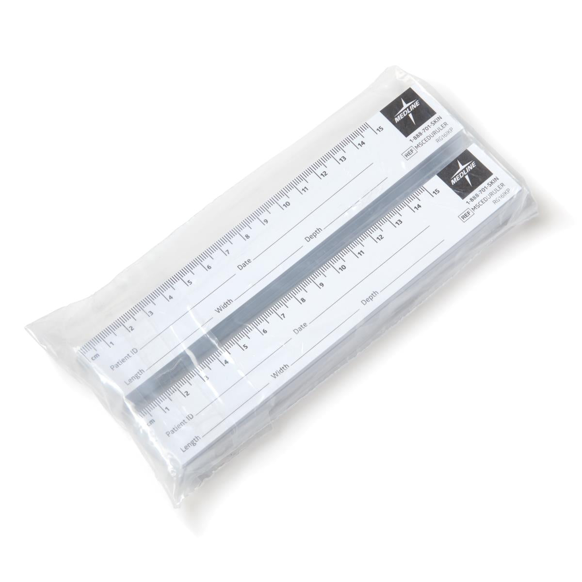Disposable Paper Wound Measurement Ruler - Metric Scale with Patient Documentation Space