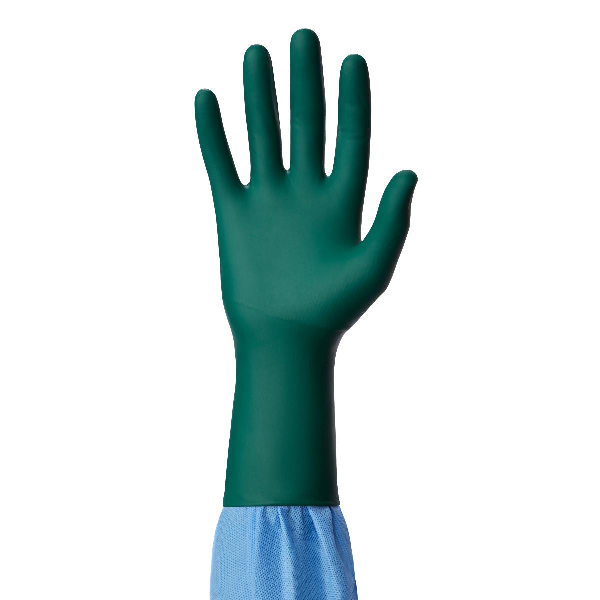 DermAssure Green Surgical Gloves - Polychloroprene Latex-Free with Anti-Roll Cuff Technology