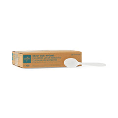 Disposable White Plastic Spoons - Heavy & Medium Weight Options for Healthcare & Food Service