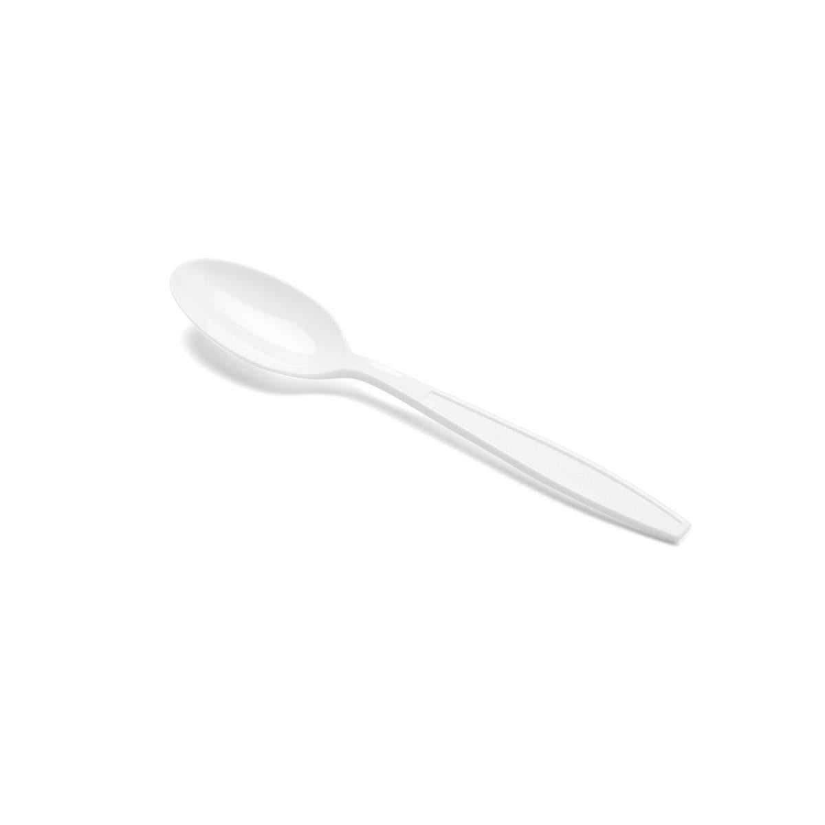 Disposable White Plastic Spoons - Heavy & Medium Weight Options for Healthcare & Food Service