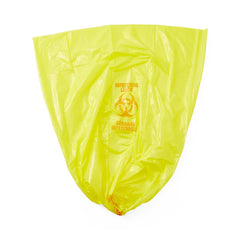 Infectious Linen Liner - Medical Waste Disposal Bags with Biohazard Symbols - Yellow Polyethylene