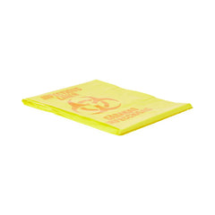 Infectious Linen Liner - Medical Waste Disposal Bags with Biohazard Symbols - Yellow Polyethylene