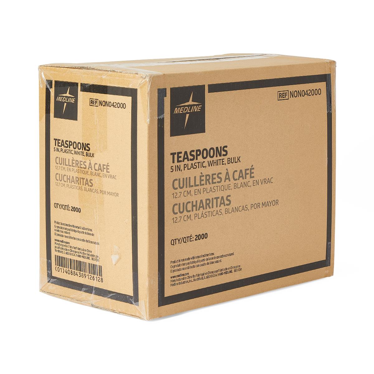 Disposable White Plastic Spoons - Heavy & Medium Weight Options for Healthcare & Food Service